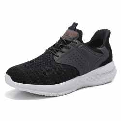 ANALEAF Herren Schuhe Walkingschuhe Sportschuhe Laufschuhe Turnschuhe Leichtgewichts Atmungsaktiv Sneaker Schwarz 42 EU Angebot bei HelloDeals
