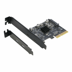 RIITOP PCIe USB C-Karte, PCIe 3.0 x4 bis 2X USB 3.2 (Gen 2) Typ-C-Adapter [10Gbps] für Desktop-PCs, SSD-Gehäuse, Workstations, Dateisicherung, nur für Daten, für Windows/Linux Angebot bei HelloDeals