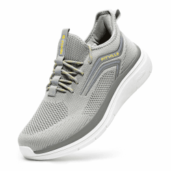 FitVille Extra Weit Laufschuhe Herren Gedämpft Joggingschuhe Helle Sohle Straßenlaufschuhe Atmungsaktiv Sportschuhe Fitnessstudio rutschfest Turnschuhe 45 EU X-Weit Graphit und Schwarzer Rand Angebot bei HelloDeals