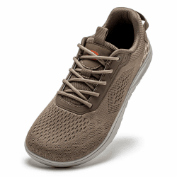 HOBIBEAR Unisex Barfußschuhe Schuhe Breite Barfuss Damen Herren Minimalistische Outdoor Trail Running Braun 45 EU Angebot bei HelloDeals