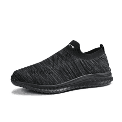 Herren Damen Sneakers Mesh Gym Turnschuhe Freizeitschuhe Laufschuhe Sportschuhe 46 EU Schwarz Grau Angebot bei HelloDeals
