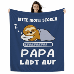 Amorea Bitte Nicht stören Papa lädt auf Lustige Decke für Papa von Tochter Sohn Vater Geburtstag Vatertag (Papa-a) Angebot bei HelloDeals