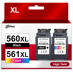 560 561 Patronen XL PG-560XL CL-561XL Multipack Ersatz für Canon Druckerpatronen PG 560 Schwarz und CL 561 für Canon Pixma TS5350 TS5351 TS5352 TS5353 TS7451 TS7450 Drucker Angebot bei HelloDeals