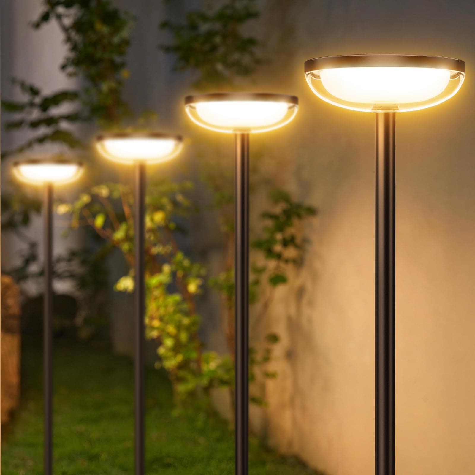 GEARLITE Solarlampen für Außen Garten 4 Stück, 3500K Natürlich-weiß Solarleuchten für Außen mit 1000 mAh Batterie, 40 Lumen Extra Helle Gartendeko mit IP65 Wasserdicht für Draußen Terrasse Outdoor TPL010 Angebot bei HelloDeals