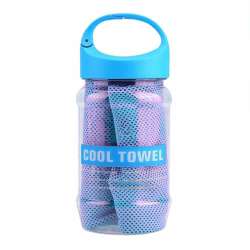 Cyrank Cooling Towel, Ice Towel für Fitness Guys, Microfiber Towel, Stay Cool (Blau) Angebot bei HelloDeals