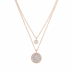 s.Oliver Kette mit Anhänger Edelstahl Damen Halsschmuck, mit Kristall, Kommtin Schmuck Geschenk Box Modernes Angebot bei HelloDeals
