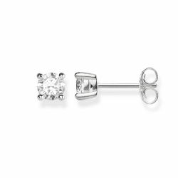 THOMAS SABO Ohrstecker weißer Stein 925 Sterlingsilber Angebot bei HelloDeals