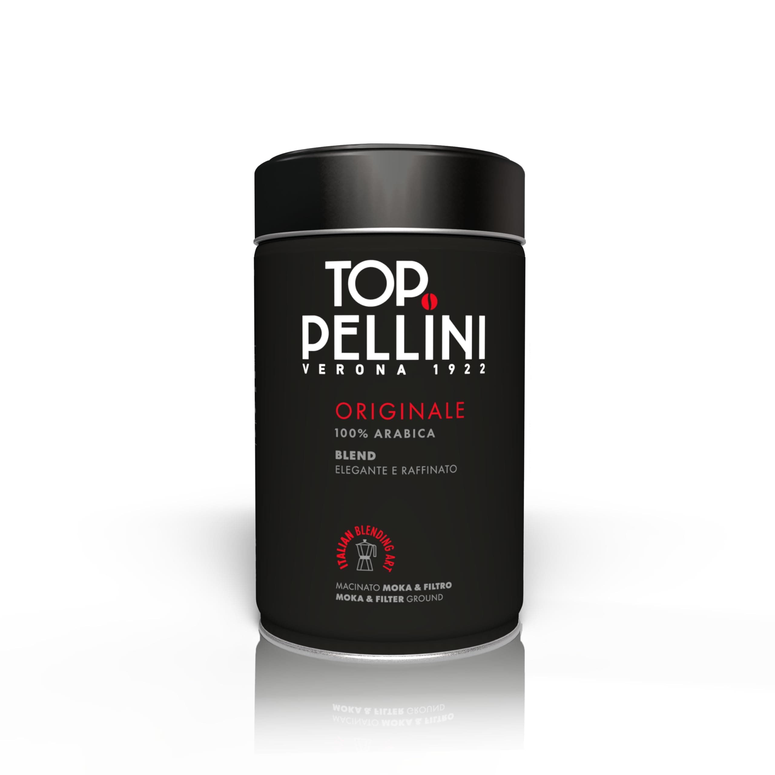 Pellini Kaffee Top 100% Arabica, Gemahlener Kaffee für die Kaffeemaschine mit Intensivem und Umhüllendem Aroma, 100% Arabica-Mischung, Zarte Röstung, 250g-Packung Top 100% Arabica 250 g (1er Pack) Angebot bei HelloDeals