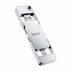 Lexar D70E 1TB Dual Drive Externe SSD,bis zu 2000 MB/s Lesen, 1800 MB/s Schreiben, Kabellose, Tragbare SSD für USB-Typ-C-/Typ-A-Geräte, Kompatibel mit iPhone 17 1 TB Angebot bei HelloDeals