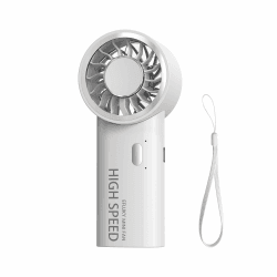 efluky Handventilator, Mini Hochgeschwindigkeits-Ventilator, USB wiederaufladbar mit 5 Geschwindigkeitsstufen, Tragbarer Handventilator & Tischventilator für Zuhause, Büro, Schlafzimmer, Outdoor Weiß Mini 1 Angebot bei HelloDeals