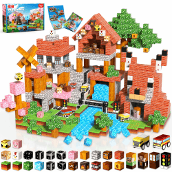 Annexfun Magnetische Bausteine 200 Teile - Zauberhaftes Familienabenteuer! BAU EIN Schwebe-Schloss, rette den Riesenhund im Stadtwald Magnetbausteine Spielzeug ab 3 4 5 6 7 Jahre Angebot bei HelloDeals
