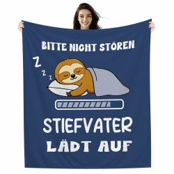 Amorea Bitte Nicht stören Stiefvater lädt auf Lustige Decke für Stiefvater von Stieftochter Stiefsohn Geburtstag Vatertag (Stiefpapa-a) Angebot bei HelloDeals