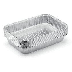Weber 6415 Tropfschalen, 1er Pack (1x10 Stück), Silber Klein Angebot bei HelloDeals
