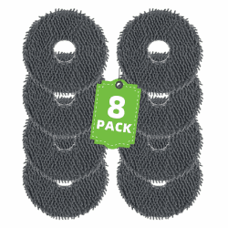 8 Stück Wischtücher für iRobot Roomba Plus 405 und 505 Combo Saugroboter, Wiederverwendbar und Waschbar Wischpads Ersatztuch 405/505 Wischtücher Angebot bei HelloDeals