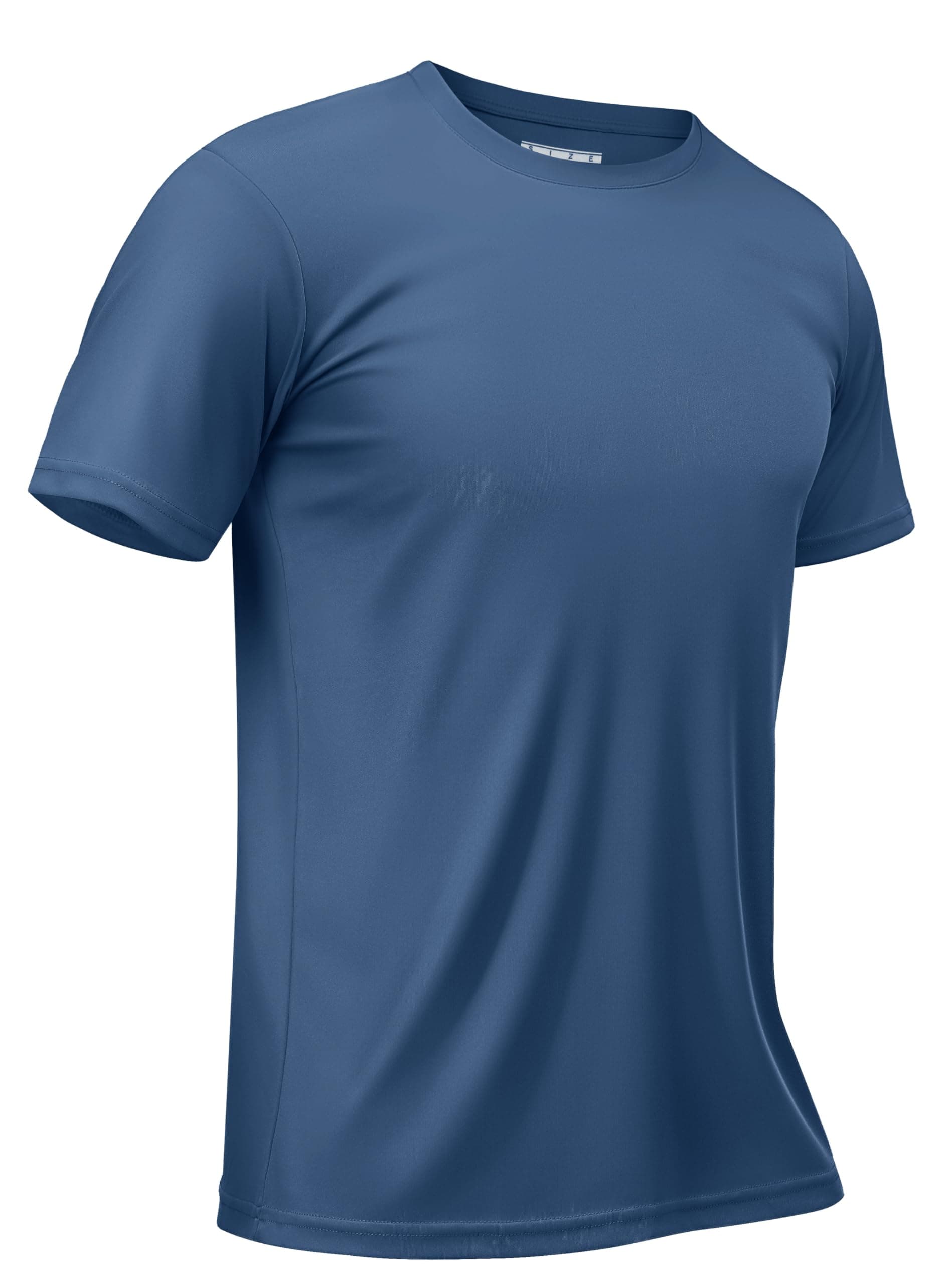 TACVASEN Herren Uv-Schutz T-Shirts UPF 50+ Kurzarm Sonnenschutz Tee Uv Shirts Schwimmshirt L 01-indigo Angebot bei HelloDeals