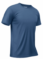 TACVASEN Herren Uv-Schutz T-Shirts UPF 50+ Kurzarm Sonnenschutz Tee Uv Shirts Schwimmshirt L 01-indigo Angebot bei HelloDeals