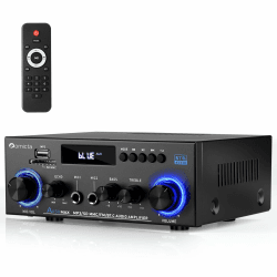 Romicta HiFi-Verstärker, Mini Bluetooth Stereo Audio Verstärker Receiver 12V/ 220V 800W 2 Kanäle Endverstärker Soundverstärker w/UKW-Radio, SD/USB-Karteneingang, für Zuhause oder Auto AK50 Angebot bei HelloDeals