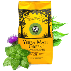 Mate Green Mate Tee | Detox | Brasilianisches mit Brennnesselblättern und Zitronenmelisse gereift luftgetrocknet rauchfrei Mate Tee | Kaffee Alternative | Glutenfrei, Vegan I 1000 g I 1 Kg, Grüner Tee Grüner Tee 1000 g Angebot bei HelloDeals