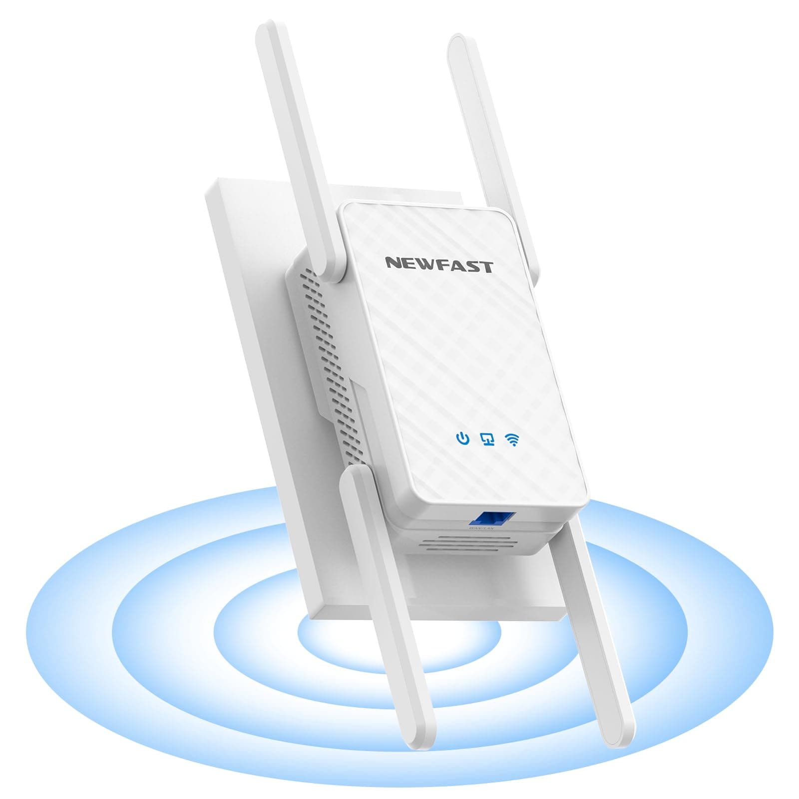 NEWFAST WLAN Verstärker,3000Mbps WLAN Repeater WiFi 6 Extender mit 4 Schwenkbare Antenne,WPS,MU-MIMO,Unterstützung Repeater/Router/Ap Modus für Zuhause und Büro,1-Tippen Einrichten,Signalstabilität Weiß Angebot bei HelloDeals