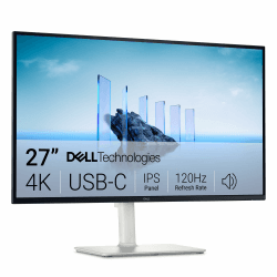 Dell 27 Plus USB-C Monitor - S2725QC, 4K UHD (3840x2160), 120Hz, IPS, 4ms, AMD FreeSync Premium, 99% sRGB, Höhenverstellbar, Eingebaute Lautsprecher, 2 USB-C, 2 HDMI, 2 USB, 3 Jahre Garantie Angebot bei HelloDeals
