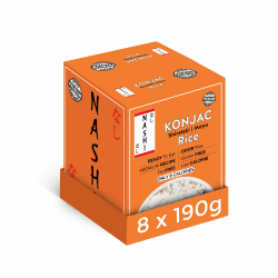 Nashi Shirataki Konjac Moyu Reis – fettarm, Glucomannan-Premium-Rezept, Keto-freundlich, geeignet für vegane, geruchsfreie, kalorienarme Lebensmittel | Verzehrfertig (8×190g) Reis 190 g (Pack of 8) Angebot bei HelloDeals