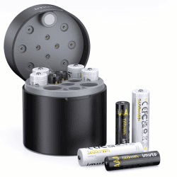 imuto 1.5V Wiederaufladbare Lithium Akku-Set (5X AA + 5X AAA) mit Smart Ladecase – 3600mWh/1300mWh Hochleistungsbatterien, 1600 Ladezyklen 6*AA3600mWh+AAA1300-mWh Angebot bei HelloDeals