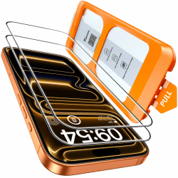 TOCOL für iPhone 17 Pro Max für Panzerglas 6,9 Zoll, Full Screen Automatische Installation 9H Folie Stoßfest Kratzfest Anti-Fingerabdruck Blasenfrei, Kompatibel mit Hülle, 2 Stück iPhone 17 Pro Max Schutzglas Angebot bei HelloDeals