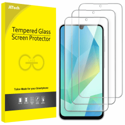 JETech Schutzfolie für Samsung Galaxy A16 5G / 4G 6,7 Zoll, 9H Gehärtete Glas Displayschutz, Anti-Kratzer, HD Klar, 3 Stück Angebot bei HelloDeals