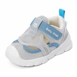 Sandalen Baby Mädchen Jungen Sommer Lauflernschuhe Atmungsaktiv Sandales Geschlossene Zehen Kleinkind mit rutschfeste Gummisohle Blau 19 EU Angebot bei HelloDeals