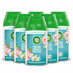 Air Wick Freshmatic Max Raumspray – Nachfüller für den Air Wick Freshmatic Max – Duft: Fresh Spring Breeze – 6 x 250 ml Nachfüller Spring Breeze 250 ml (6er Pack) Angebot bei HelloDeals