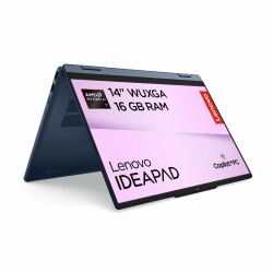 Lenovo IdeaPad 5 2in1 Laptop | 14" WUXGA Touch Display | AMD Ryzen 7 250 | 16GB RAM | 512GB SSD | AMD Radeon 780M | Windows 11 | QWERTZ | exkl. Farbe in Cosmic blau | 3 Monate Premium Care Angebot bei HelloDeals