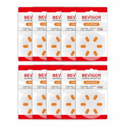 BEVIGOR 13 Zink-Luft-Batterien (60 Stück) - P13 PR48 ZL2 - Langlebig, Quecksilberfrei & Auslaufsicher - Knopfzelle für Elektronikgeräte 13 60Stück Angebot bei HelloDeals