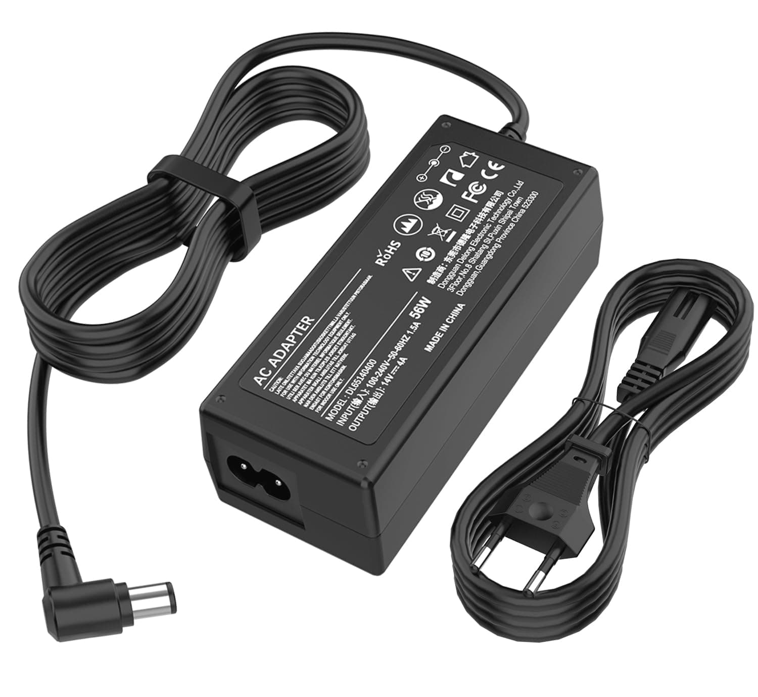 14V Netzteil Kompatibel für Samsung Monitor Ladegerät 6,5 x 4,4 mm | für Samsung Monitor U28E590D S22D300HY C27F390FHU S27D390H S24D390HL S24D391HL C24F396FHU S22C300H SyncMaster LCD/TFT TV 14V Monitor Angebot bei HelloDeals