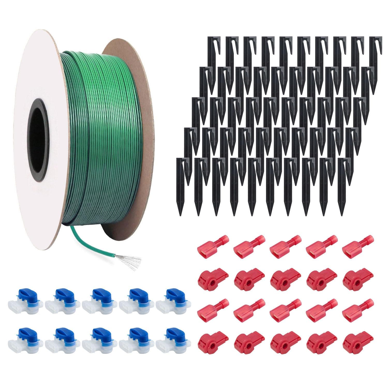 100m Universal Begrenzungskabel für Mähroboter + 50 Erdnägel + 10 Kabelverbinder + 10 Anschlussklemmen, Begrenzungsdraht für Rasenmäher, Kompatibel mit Bosch, Gardena, Husqvarna, Stihl usw 100M Begrenzungskabel Set Angebot bei HelloDeals