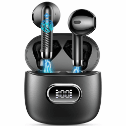Bluetooth Kopfhörer, In Ear Kopfhörer Kabellos Bluetooth 5.4, Tiefer Bass 6D-Stereo Ear Buds, 50 Std ENC Noise Cancelling Ohrhörer, EQ per App, USB-C, IPX7 Wasserdicht Sport Headphones iOS/Android Schwarz Pro Angebot bei HelloDeals