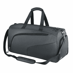 Sporttasche mit Schuhfach und Nassfach - Reisetasche Damen und Herren - Tasche für Sport, Gym & Fitness, Weekender, Reisen - Grau 40 L Angebot bei HelloDeals
