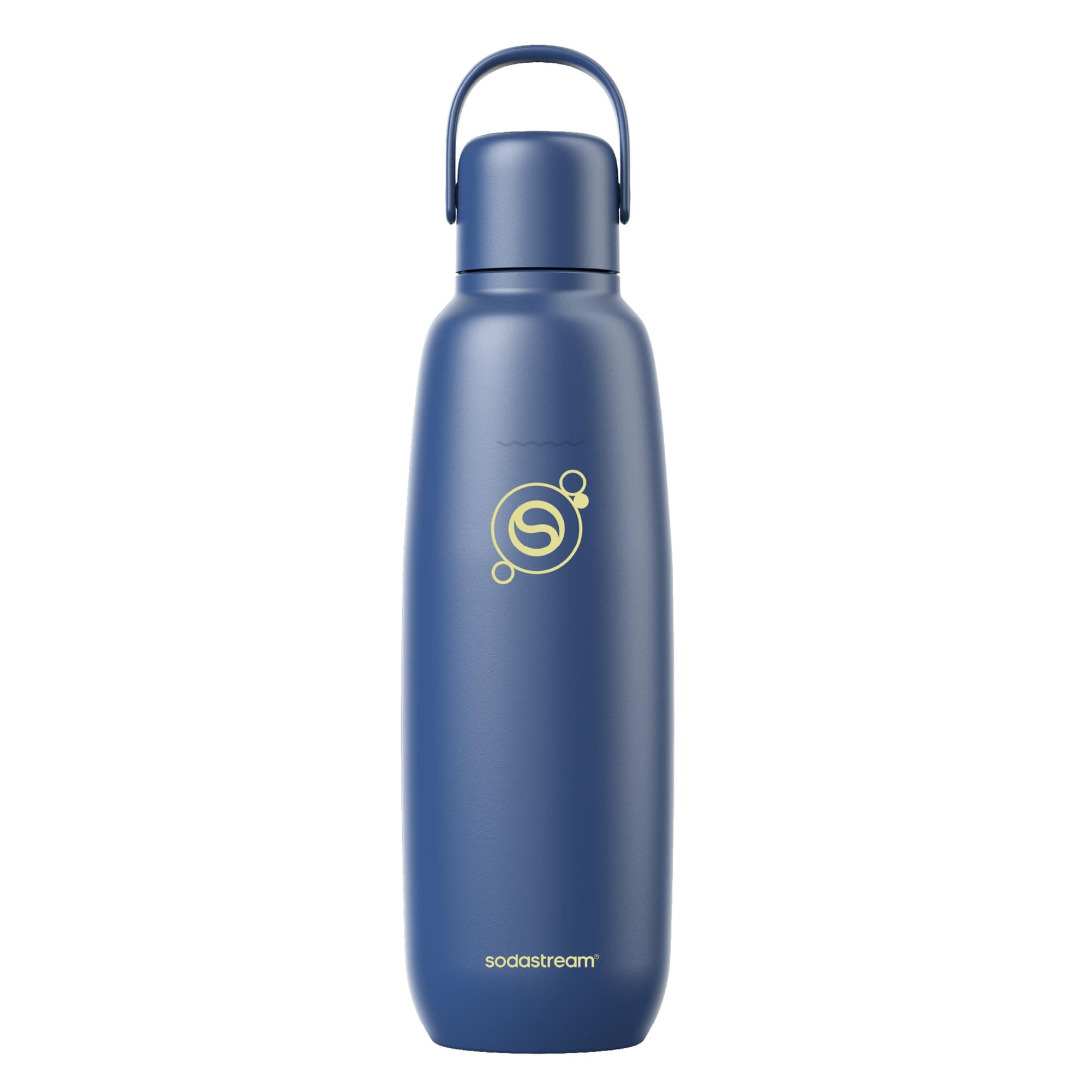 Sodastream Fizz & Go Edelstahl-Sprudlerflasche 0,9 l, doppelwandig isolierte Thermosflasche, hält warm & kalt, für kohlensäurehaltige Getränke, kompatibel mit DUO, TERRA, ART, ENSO & mehr, Storm Blau Angebot bei HelloDeals