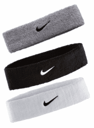Nike Unisex Erwachsene Swoosh Headband/Stirnband Einheitsgröße Grau (Grey heather/black) Angebot bei HelloDeals