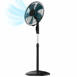Cecotec Standventilator 515 WindLite Pro. 56 W Leistung, 3 Geschwindigkeiten, automatische Oszillation, 40 cm Durchmesser, 5 aerodynamische Flügel für gleichmäßige Luftzirkulation Schwarz 45W |Oszillation Angebot bei HelloDeals