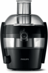 Philips Viva Collection Entsafter - Kompaktes Design, QuickClean-Technologie, Direktsaft in Glas, 500W Motor, 1,5L Fassungsvermögen, Tropf-Stopp, Leicht zu reinigen (HR1832/00) 1,5L, 500W Angebot bei HelloDeals