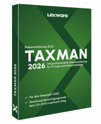TAXMAN 2026 (für Steuerjahr 2025) | Minibox| Steuererklärungs-Software für Arbeitnehmer, Rentner u. Pensionäre, Familien, Studenten und im Ausland Beschäftigte Box Standard 2026 Taxman 2026 Angebot bei HelloDeals