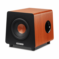 AIYIMA 800X Subwoofer Aktiv 8 Zoll, 100Watt Sub Woofer mit RCA AUX LFE Eingänge, Integrierter Verstärker, MDF Gehäuse, Braun – Für Heimkino & HiFi Angebot bei HelloDeals