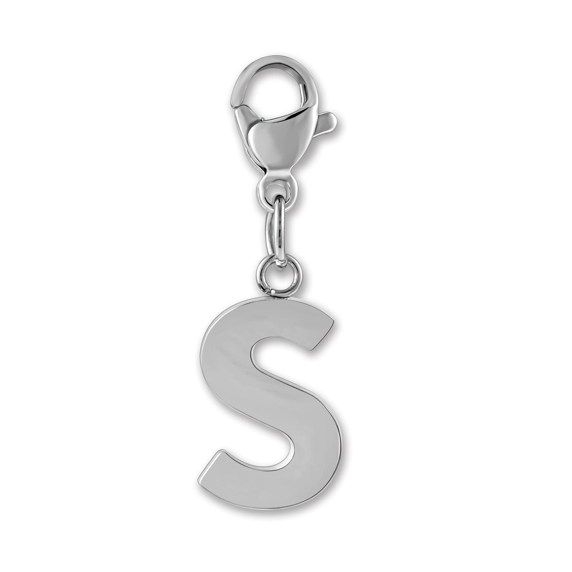 GD GOOD.designs Buchstaben Anhänger mit Karabiner Verschluss - Kettenanhänger Initial Charm aus Edelstahl I Chirurgenstahl Anhänger für Bettelarmband Angebot bei HelloDeals