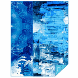 2 Stück Strandtuch Mikrofaser Beach Towel Schnell Trocknendes, Leichtes, Sandfreies Handtuch Strandtücher Sommer Strand Geschenke für Erwachsener (2 Pack Blue Tie Dye, 160x80 cm) 160x80 cm 2 Pack Blue Tie Dye Angebot bei HelloDeals