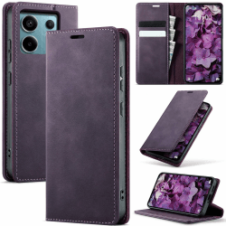 Handyhülle für Xiaomi Redmi Note 13 Pro 5G Hülle Premium Lederhülle Flip Case Magnet Tascher Kartenfach Standfunktion Klapphülle Schutzhülle für Redmi Note 13 Pro 5G, Lila Xiaomi Redmi Note 13 Pro 5G Lila Angebot bei HelloDeals