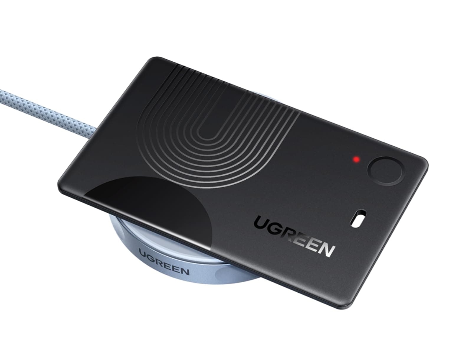 UGREEN FineTrack Slim unterstützt magnetisches kabelloses Laden, Bluetooth Tracker Karte kompatibel mit Apple Find My (nur iOS), Geldbörsenfinder bis zu 1 Jahr Akkulaufzeit, SmartTag für Reisepässe Angebot bei HelloDeals