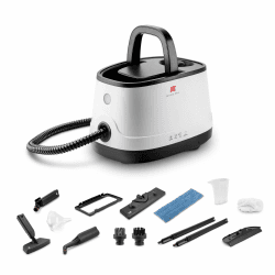 Di4 Dampfreiniger Brumo Max 2000W, 4 Bar Druck, 1,5L Tankkapazität, Einsatzbereit in 6 Minuten, 13 Zubehörteile zur Chemikalienfreien Reinigung und Desinfektion, Tiefenreinigung Angebot bei HelloDeals