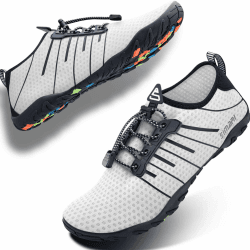 SIMARI WP001 Wasserschuhe für Damen und Herren, schnelltrocknend, für Barfuß, Tauchen, Schwimmen, Surfen, Aqua, Wandern, Strand, Yoga, WP001, 216 Lila 42 EU 217 White Angebot bei HelloDeals