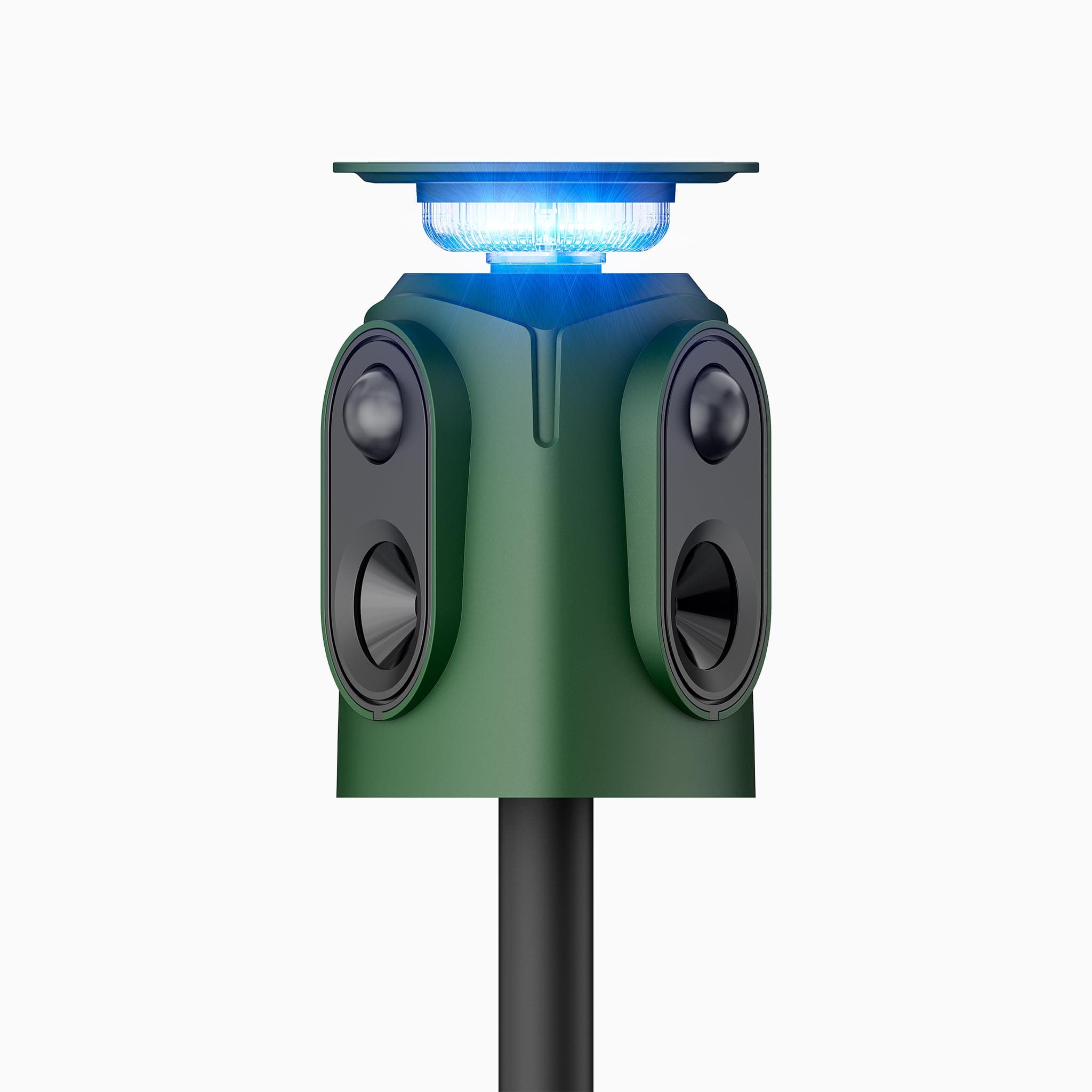 Katzenschreck Ultraschall Solar Tiervertreiber, 360° Marderschreck mit LED-Licht Katzenabwehr Marderabwehr Garten IP65 Wasserdicht 5 Modus Waschbär Abwehr für Katzen Hunde Marder Mäuse Vögel 1 Pack Dreieck Angebot bei HelloDeals