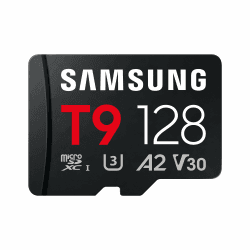 Samsung T9 microSD-Karte, 128 GB, Speicherkarte für den Einsatz in Drohnen, Action Kameras und 360° Kameras, UHS-I U3, Full HD & 4K UHD, 200 MB/s Lesen, 130 MB/s Schreiben, MB-MH128T/WW 128 GB T9 Angebot bei HelloDeals